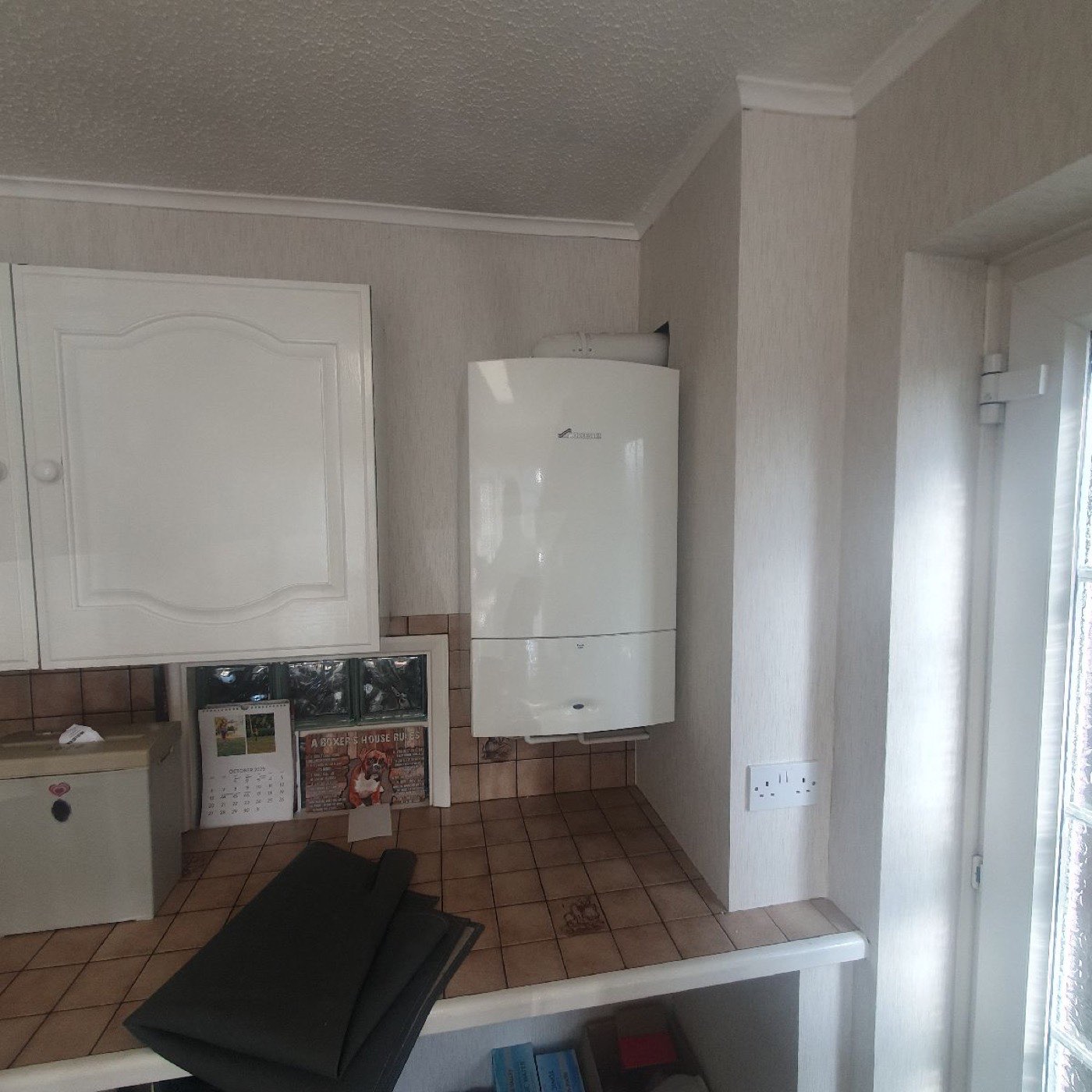 The same room after our engineers fitted and commissioned a new wall-mounted boiler